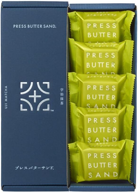 Press Butter Sand Uji Matcha 5 pieces