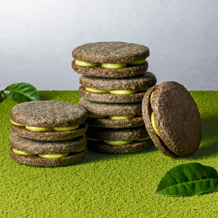 Kamakura Chanofuku Black Sesame Matcha Sandwich